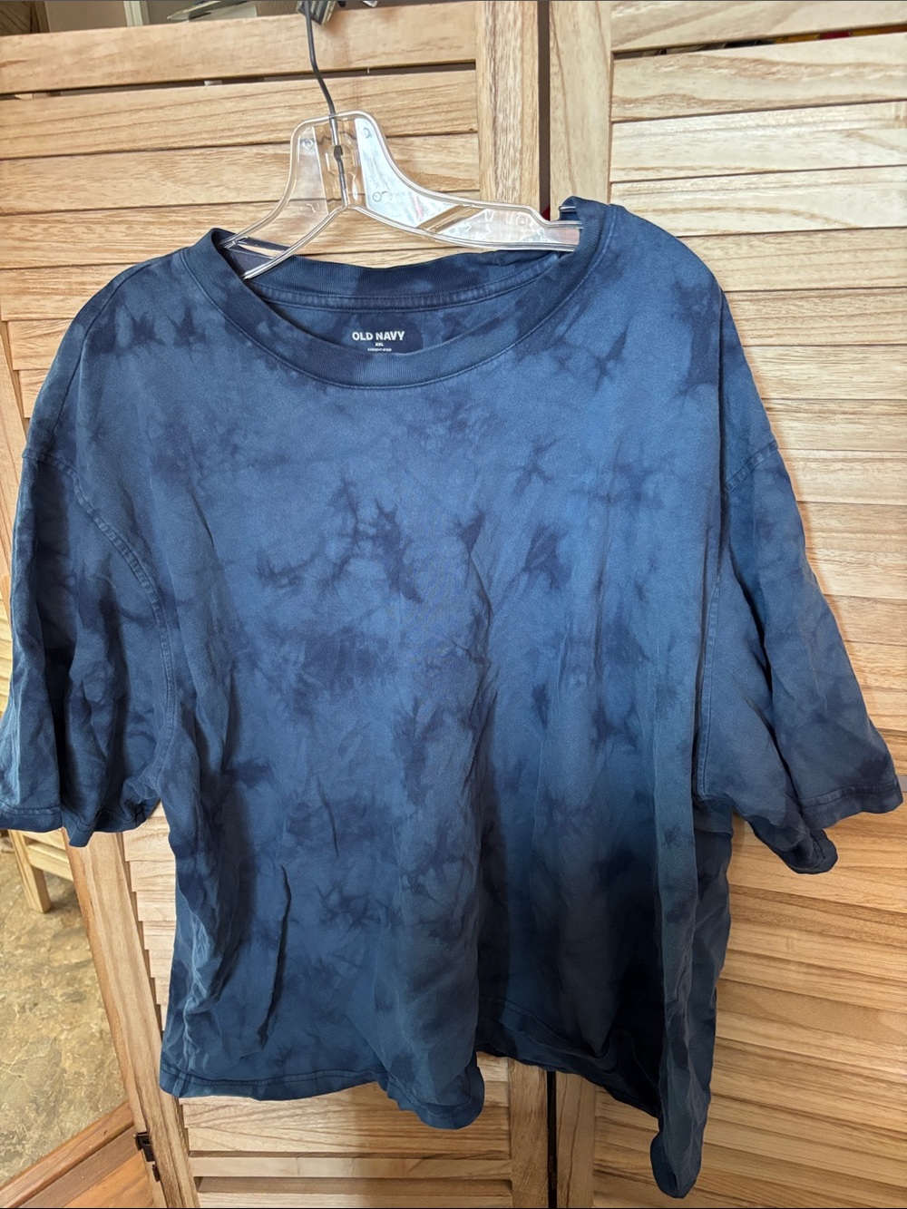 FINAL MARKDOWN Old Navy Navy Blue Tie Dyed Crewneck Tee XXL